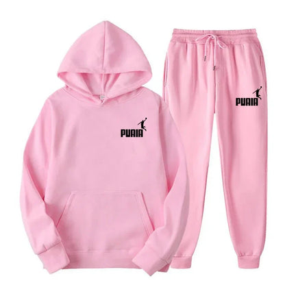 New Men's and Women's Hoodies Fashion Street Casual Set Autumn/Winter Sportswear+Pants Multi Color Set