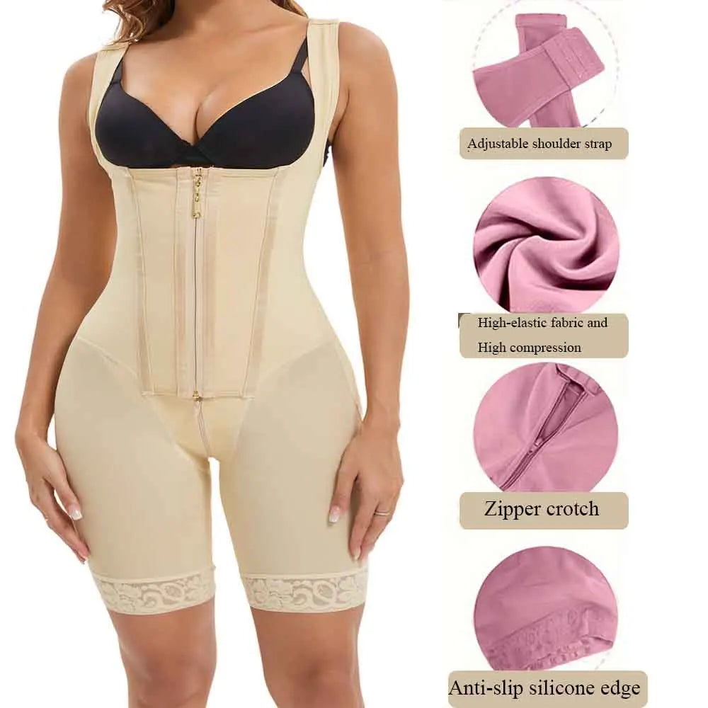 Post Tummy Shapers Women Fully Body Shaper Waist Trainer Firm High Compression Shapewear Reducing and Shaping