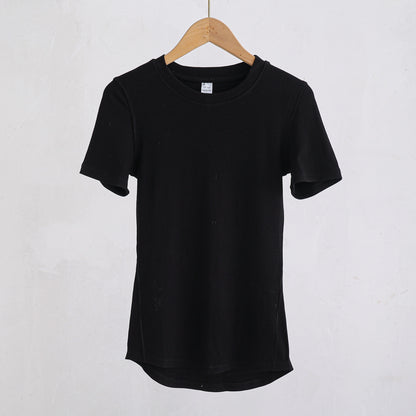 Women Yoga Tops Pilates Aerobic Clothes Tight Short Sleeve Workout Sport Fitness Gym T-shirt Slim Sportswear Blouse