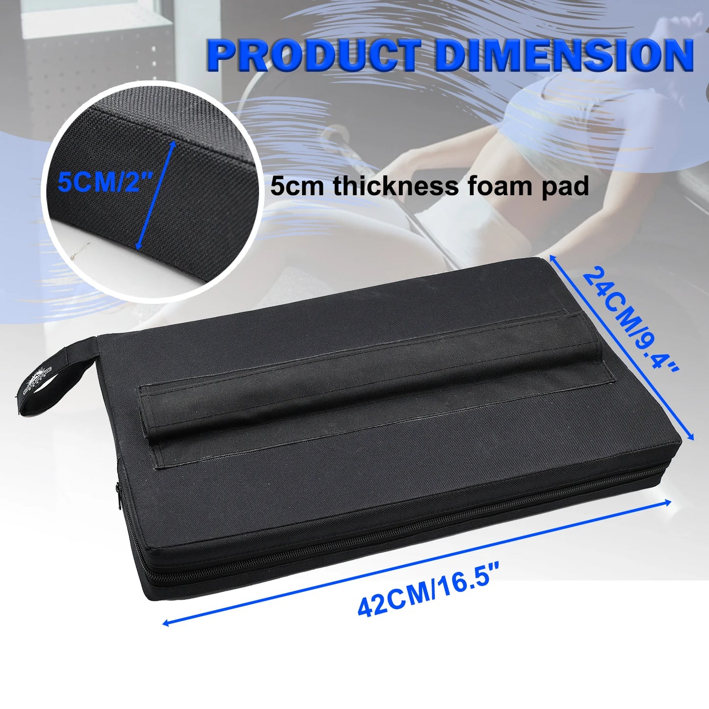 Square Hip Thrust Pad Protective Extra Thick foam pad for Barbell Weightlifting Hip Thrusts and Glute Workouts Home Equipment