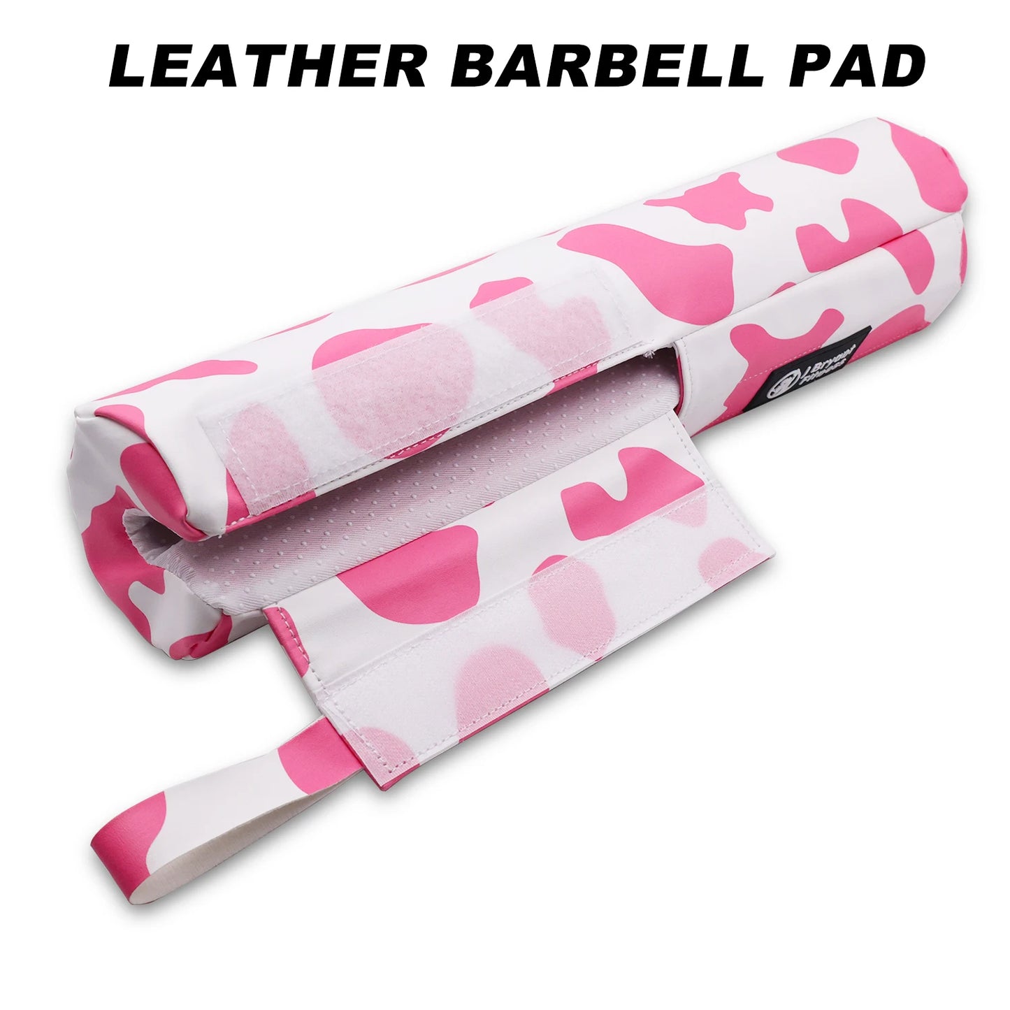 Cow Print Barbell Squat Pad Thick Foam PU Leather Padding for Neck Shoulder Protective Home Gym Weightlifting Training Equipment