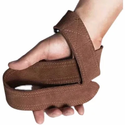 Leather Weight Lifting Wrist Straps Pull-ups Bands Gym Lifting Straps with Non Slip Cowhide Grip
