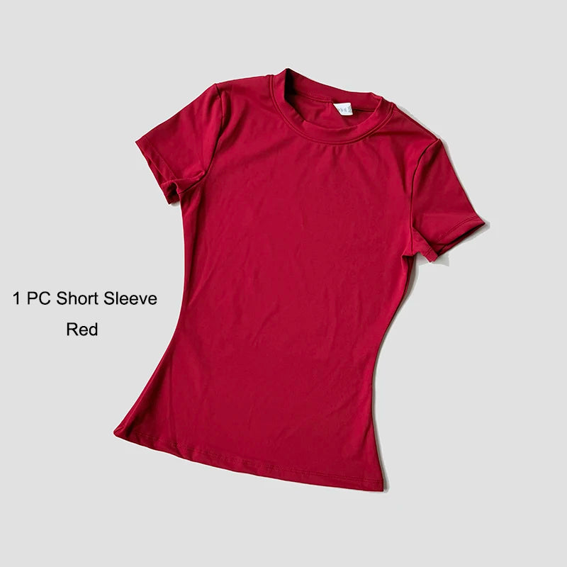 Sports Sets Fitness Hip-lifting Tight Top Short Sleeve