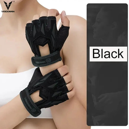 Gym Gloves for Weight Lifting Half Finger Breathable Anti Slip