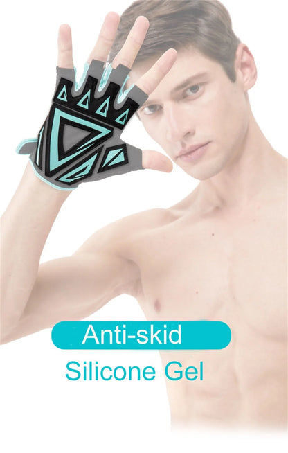 Gym Gloves for Weight Lifting Half Finger Breathable Anti Slip