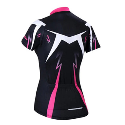 Cycling Jersey Short Sleeve Mountain Bike Shirt for Ladies