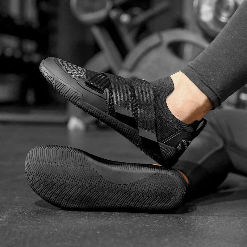 Training Lightweight Sneakers Unisex Weightlifting Hook and Loop Squat Shoes