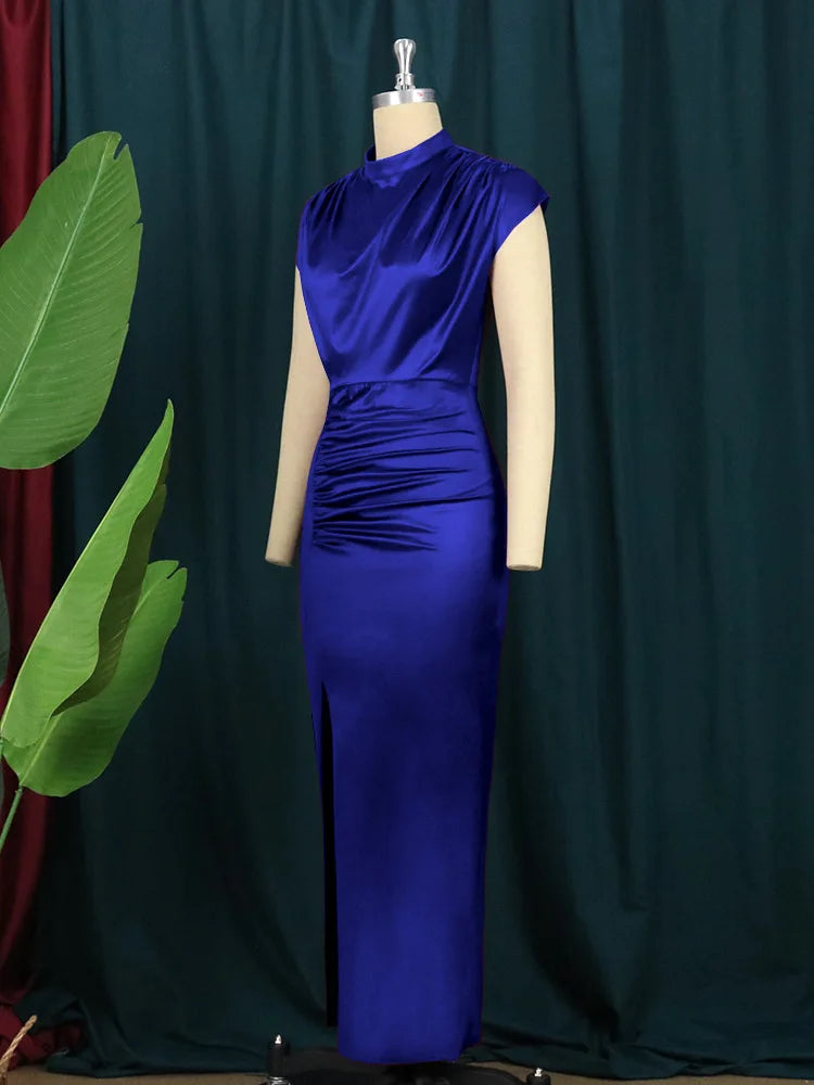 women's casual dresses draped fashion Woman clothes long prom female evening dresses elegant party dresses