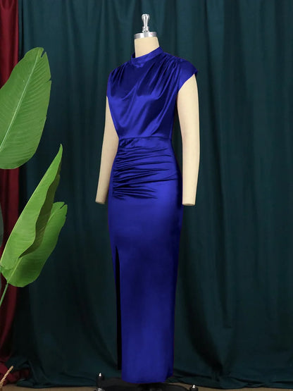 women's casual dresses draped fashion Woman clothes long prom female evening dresses elegant party dresses