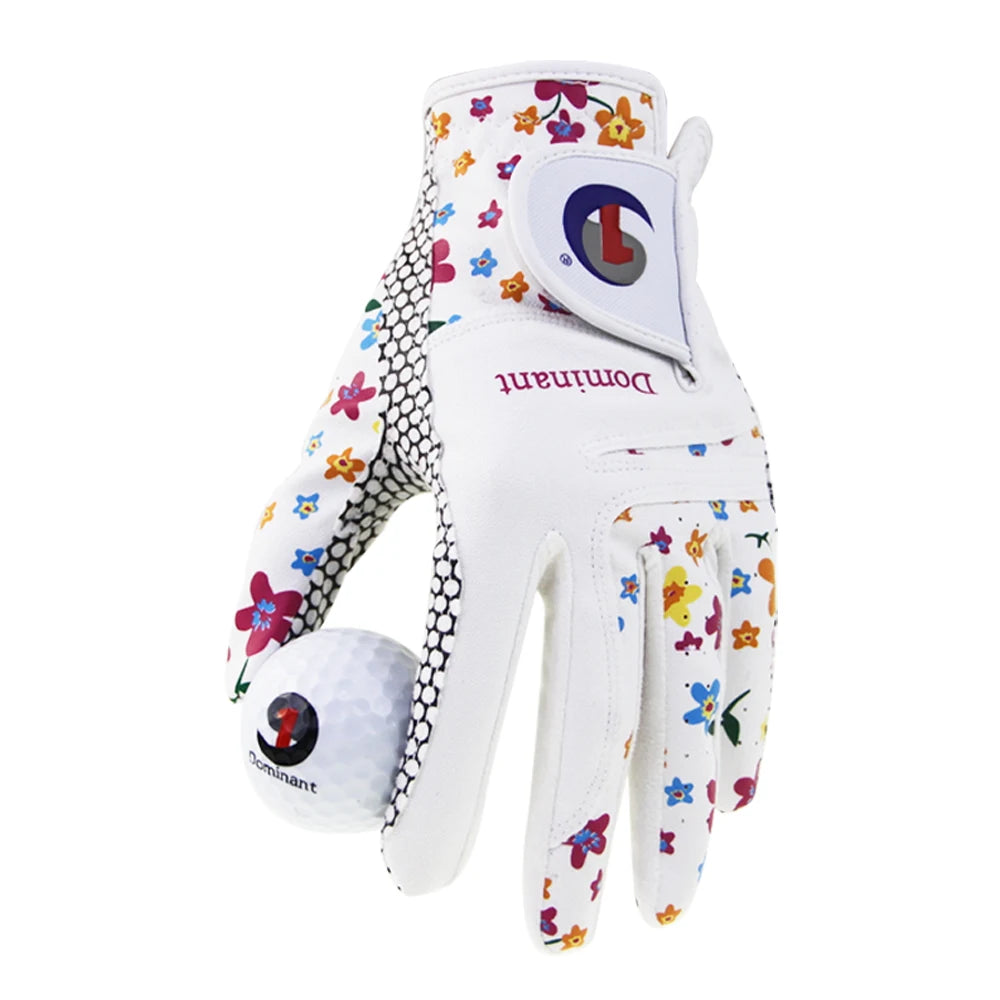 1Pair Golf Gloves  Leather Soft  Durable Gloves Anti-skid Breathable Sports Gloves