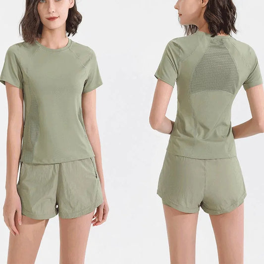 Yoga Wear Sport High Waist Short Pocket Sportswear Fitness Outfit Push Up Quick Drying