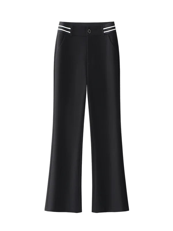 Golf Pants  Bell Bot High Waist Slim Fit Elastic Micro Flared Versatile Slimming Suit Pants