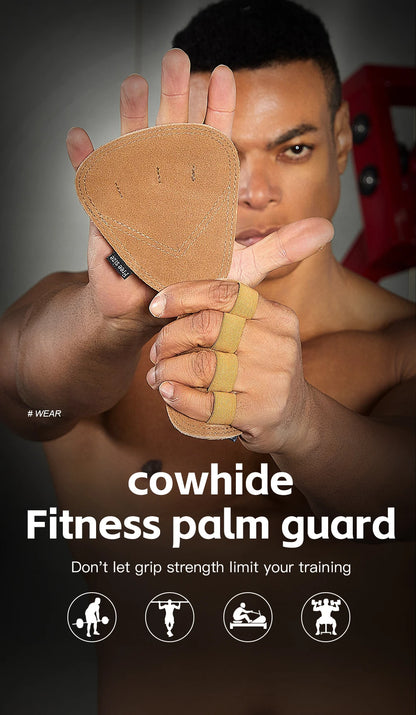 Powerlifting Gym Gloves Breathable Gloves Weightlifting Leather Palm Guard Fitness Gloves for Men Women