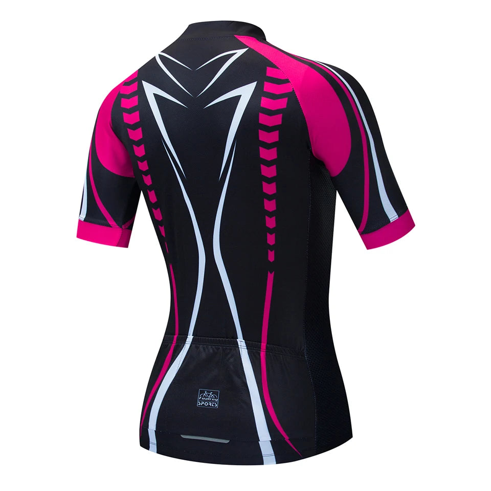 Women Cycling Jersey Tops Summer Racing Short Sleeve MTB Bike Jersey Shirt