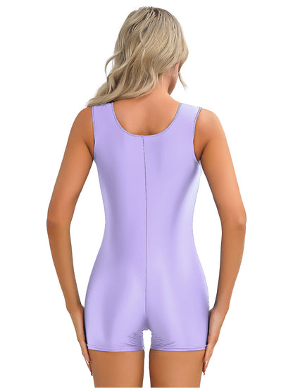 Yoga Sport Boyleg Bodysuit Pilates Aerobics Dance Leotard Gym Bodybuilding Workout Playwear