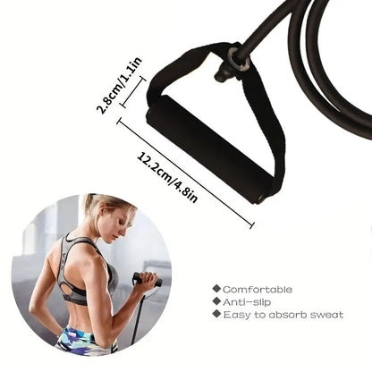 Resistance Bands With Handles, Exercise Bands, Workout Bands With Handles  Strength Training Equipment At Home