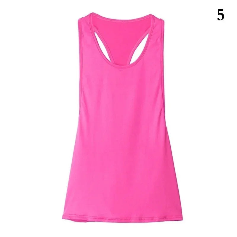 Women's Tank Tops Blouse Loose Sleeveless Shirt Gym Yoga Vest