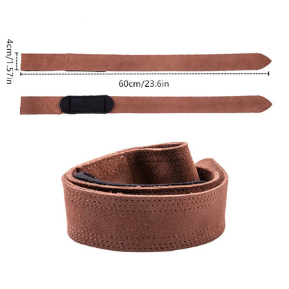 Leather Weight Lifting Wrist Straps Pull-ups Bands Gym Lifting Straps with Non Slip Cowhide Grip