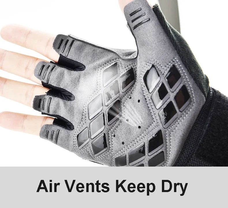Half Finger Gym Gloves Training Fitness Gloves Anti-slip Gel Bodybuilding Workout