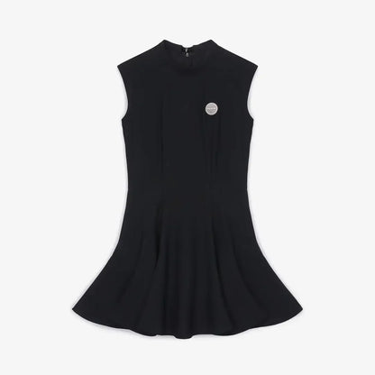 Women Golf Dress Summer Sleeveless Black Sports Dresses Outdoor Slim Fit Sexy Beige Black Outfit Women Clothing