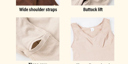 Sexy Bodysuits Full Coverage Shapewear Thigh Slim Body Suit Wide Shoulder Body Shaper Jumpsuit Seamless