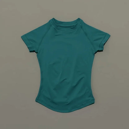 Short Sleeve Yoga T Shirt Fitness Activewear Running Tight Tops