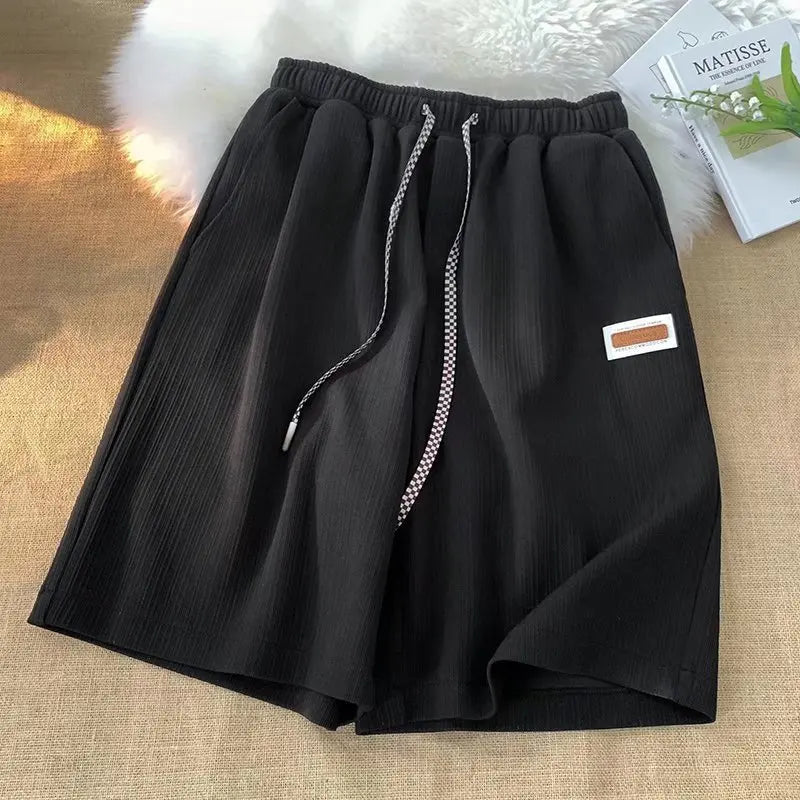 silk Shorts Breathable comfortable Quick drrying Knee length Loose casual Pants