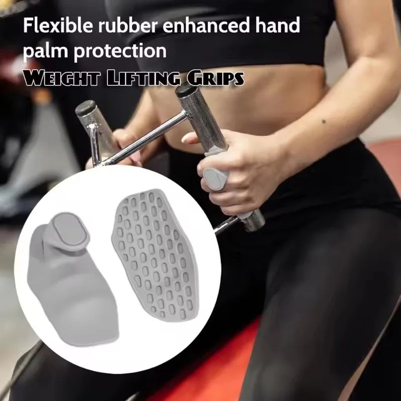 New Gym Grips Fingerless Workout Gym Gloves Crosstraining Palm Grip Hand Protection Weight Lifting Grips