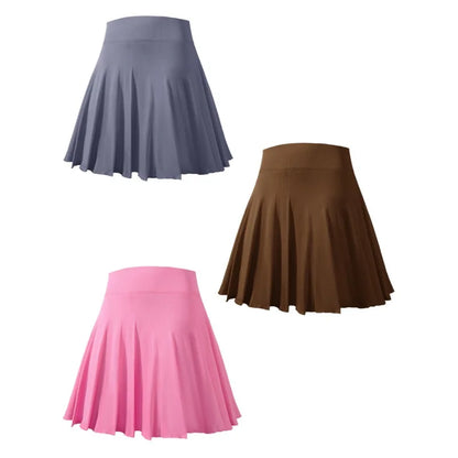 High Waisted Tennis Mini Skirt Yoga Golf Sports Belt Safety Pants Pocket Comfortable and Breathable Sports Skirt