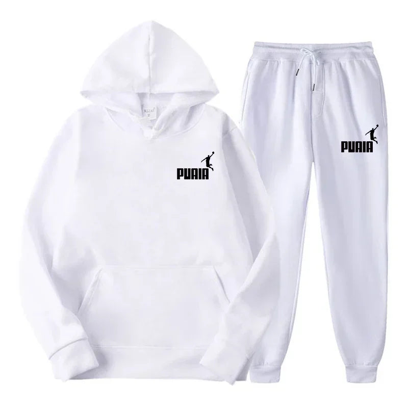 New Men's and Women's Hoodies Fashion Street Casual Set Autumn/Winter Sportswear+Pants Multi Color Set