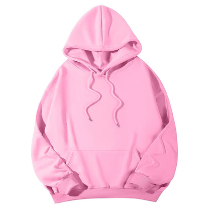 Women's Hoodies Casual Hoodie 2026 Solid Color Hoodies Oversize  Sweatshirt