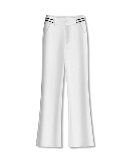 Golf Pants  Bell Bot High Waist Slim Fit Elastic Micro Flared Versatile Slimming Suit Pants