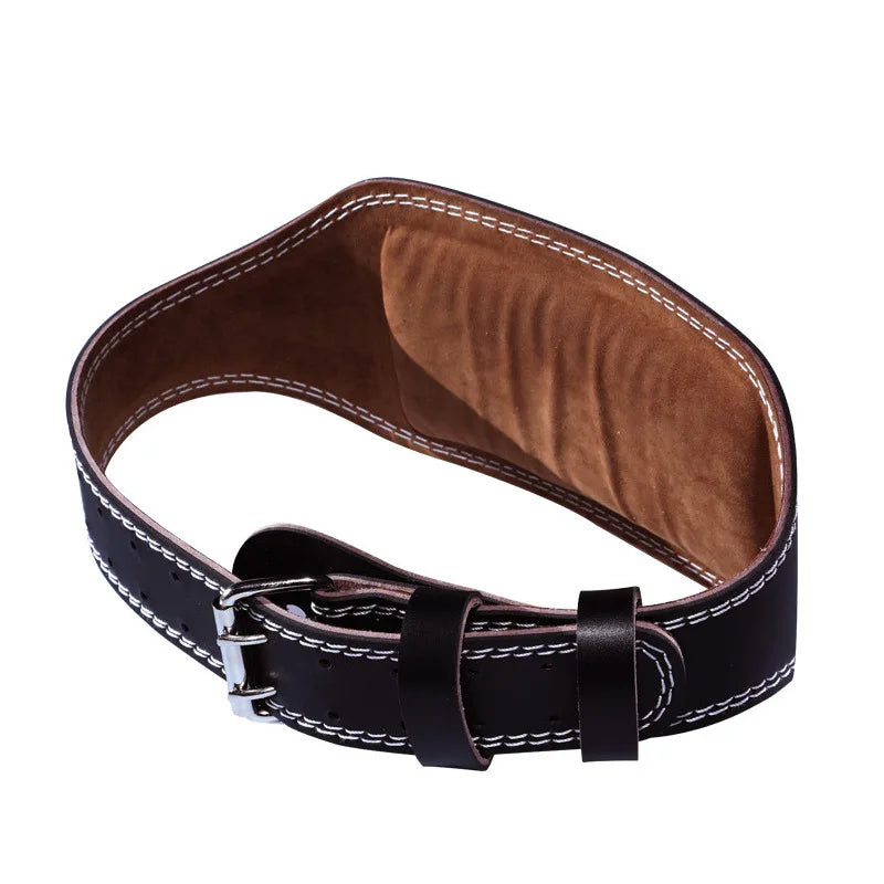 PU Leather Professional Waist Support Sports Safety Belt Protection Hard Pull Weightlifting Equipment