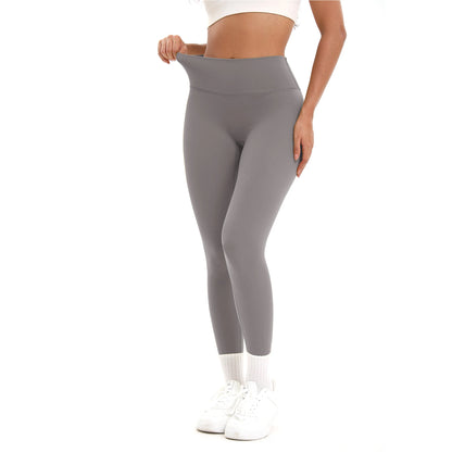 2 Pack High Waisted Sexy Butt Lifting Seamless Solid Color Yoga Leggings Elastic And Breathable Fitness Sports Pants