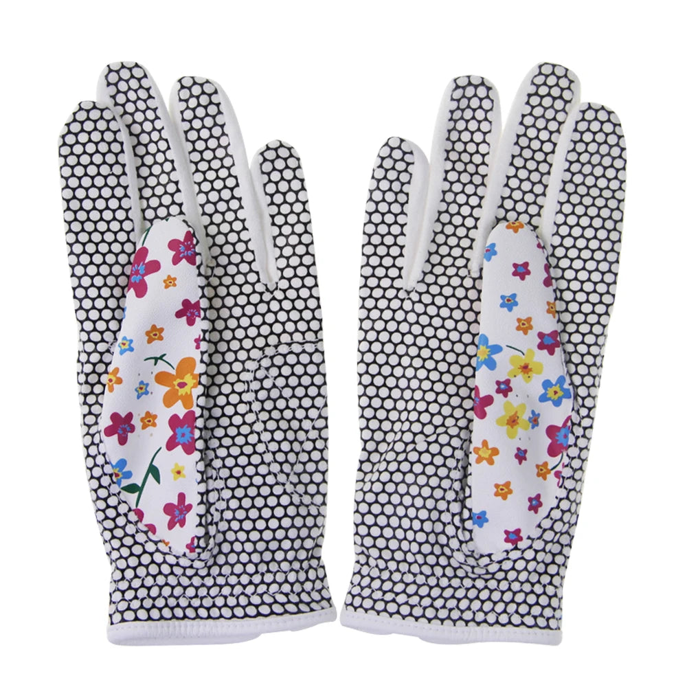 1Pair Golf Gloves  Leather Soft  Durable Gloves Anti-skid Breathable Sports Gloves