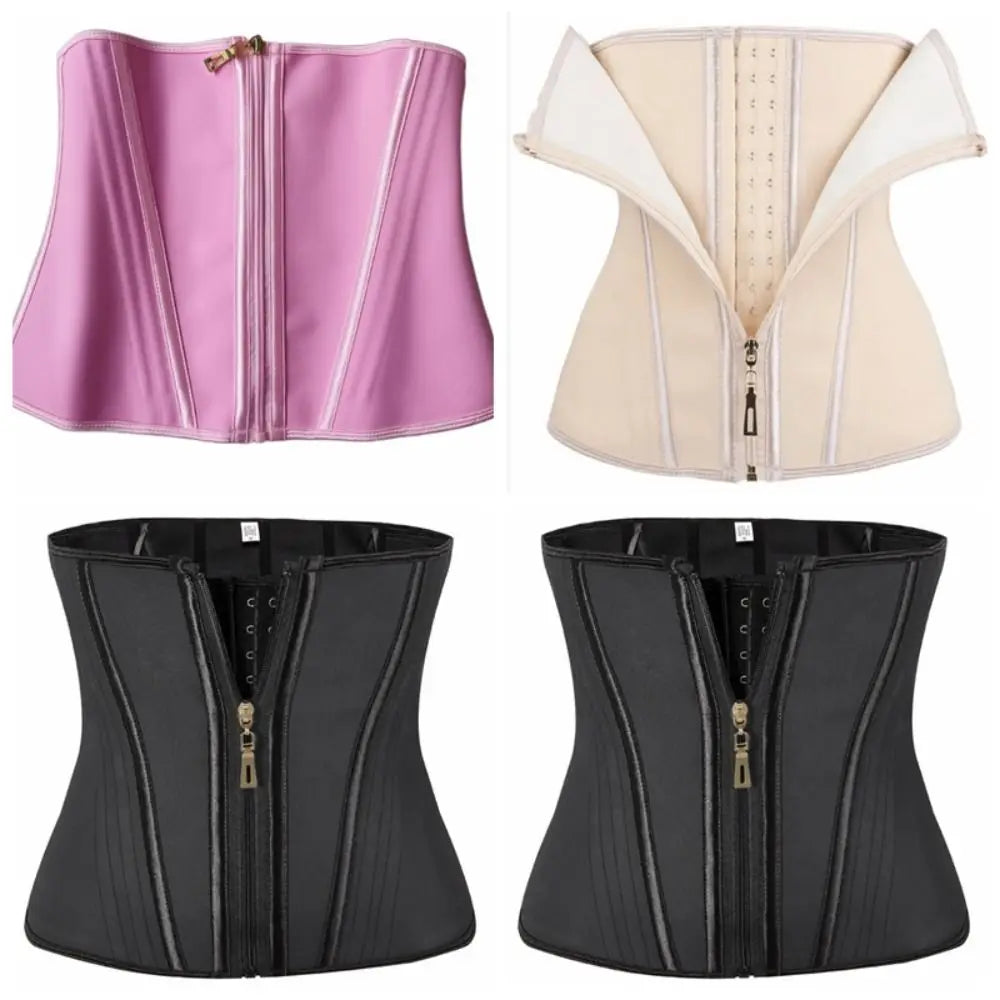 Waist Trainer Tummy Control Shapewear Tummy Control Seamless Women Fishbone Shapewear Belly Contracting Zipper Buckle