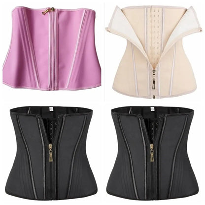Waist Trainer Tummy Control Shapewear Tummy Control Seamless Women Fishbone Shapewear Belly Contracting Zipper Buckle