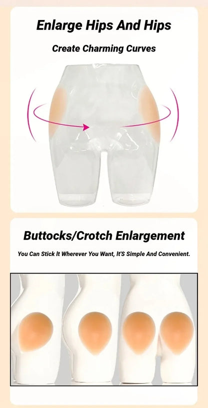 Silicone Butt Pads Adhesive Buttock Enhancer For Women Reusable Sticky Hip Lift Padded Realistic Dip Filler Shapewear Sticker