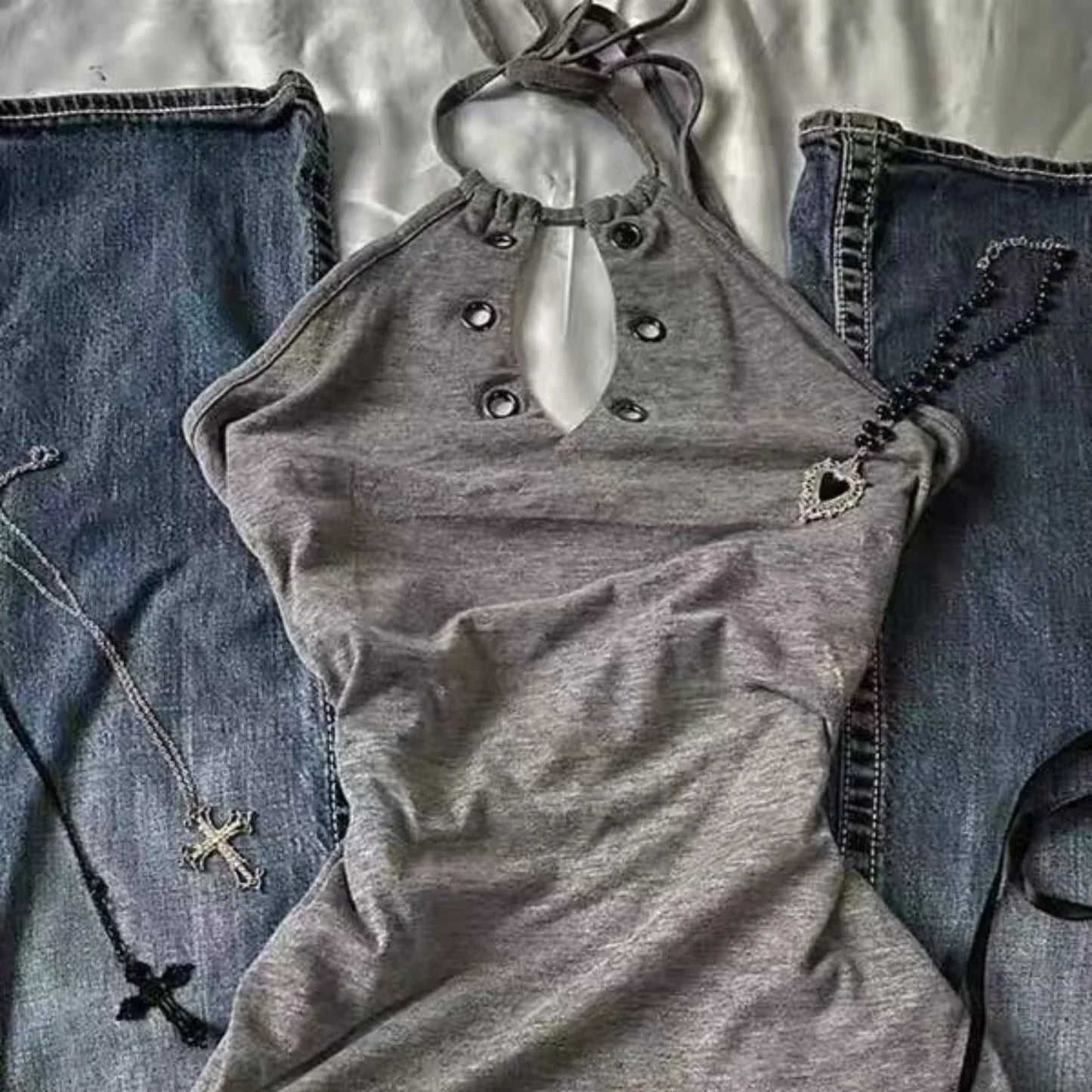 Vintage Sweet Spicy Tees Sleeveless Slim Fit Tank Crop Tops