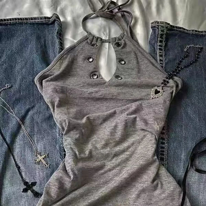 Vintage Sweet Spicy Tees Sleeveless Slim Fit Tank Crop Tops