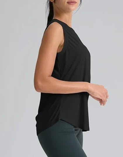 Women's sleeveless sports breathable lightweight  tennis yoga shirts