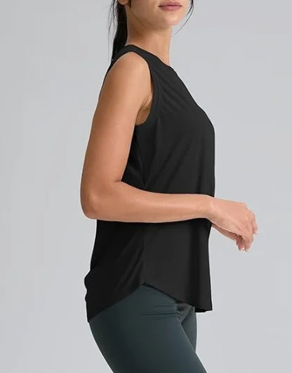 Women's sleeveless sports breathable lightweight  tennis yoga shirts
