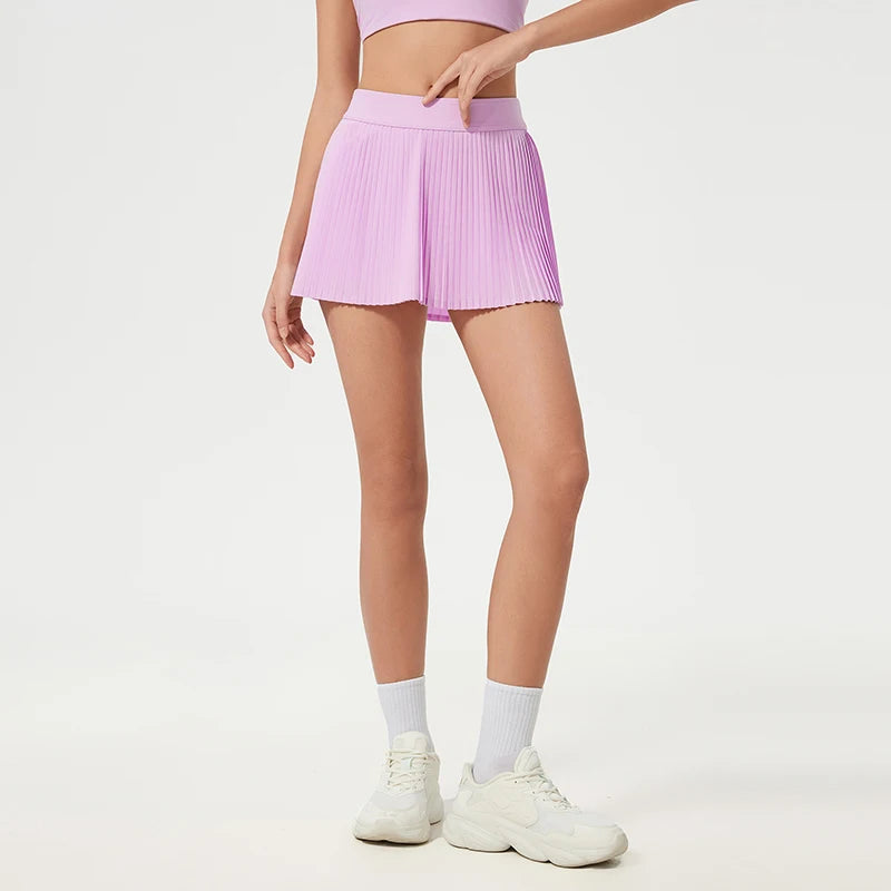 High Waist Tights Tennis Shorts Dress With Pockets Pleated Pocket Skirt Quick Dry Golf Wear