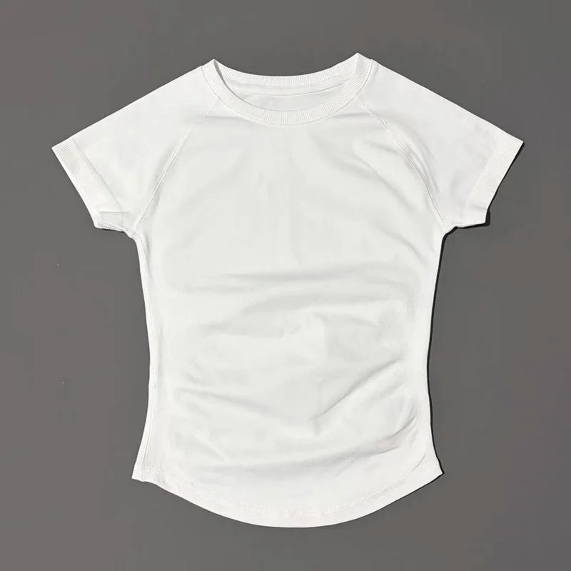Short Sleeve Yoga T Shirt Fitness Activewear Running Tight Tops
