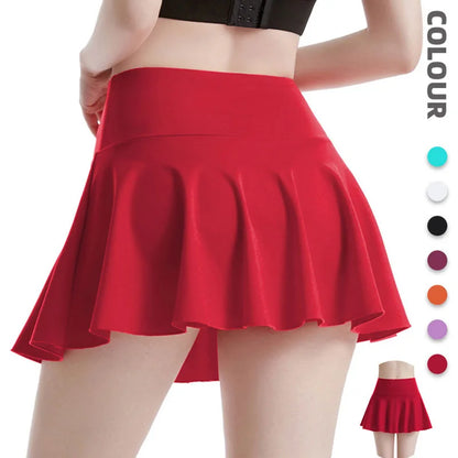 Fitness Tennis Skirts  Golf Skirt High Waist Shorts Women Athletic Girls Pleated Skorts