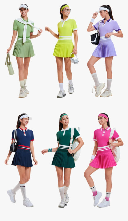 Women Short Sleeve Golf Wear Fashion Lady Top Sports Tennis T Shirts