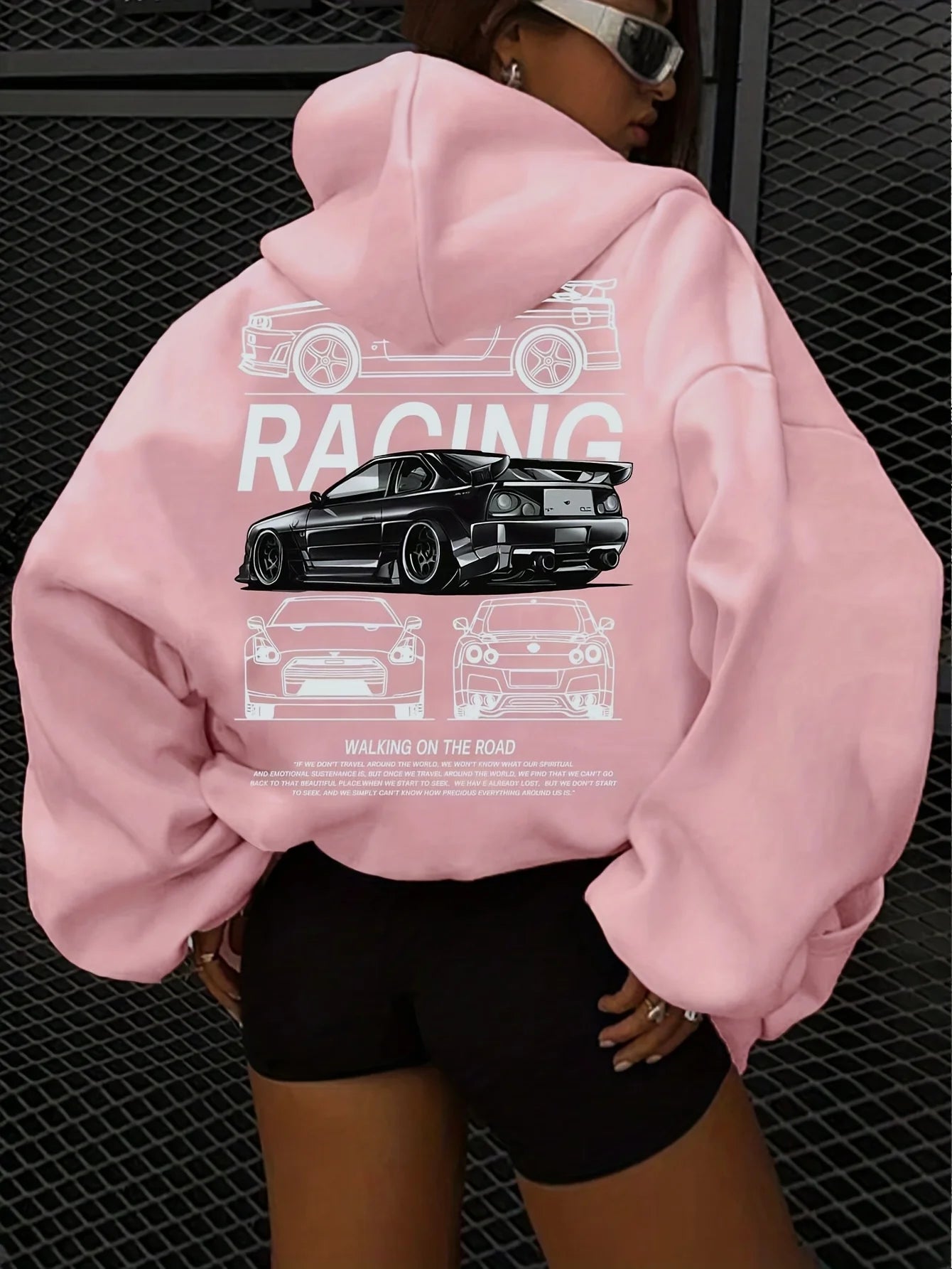 High-end cartoon-printed sports hoodies women's clothing, casual women's hoodies