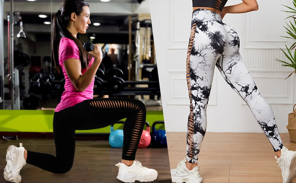 2 Pack High Waisted Sexy Butt Lifting Seamless Solid Color Yoga Leggings Elastic And Breathable Fitness Sports Pants