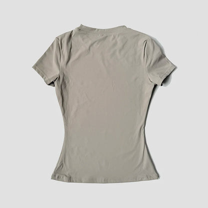 Women Seamless T Shirts Fitness Clothes Short Sleeve Yoga Active Wear