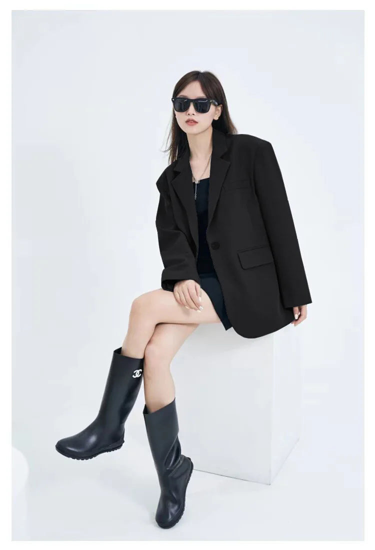 Casual Suit Jacket for Women Loose Version Temperament Commuting Small Suit Top for Women Blazer